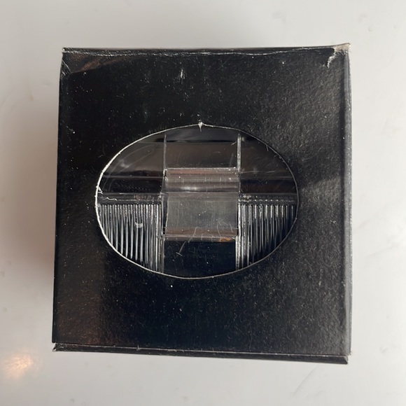 Heart earrings silver toned cubic zirconia stone pierced ears Valentine’s Day - Picture 4 of 4